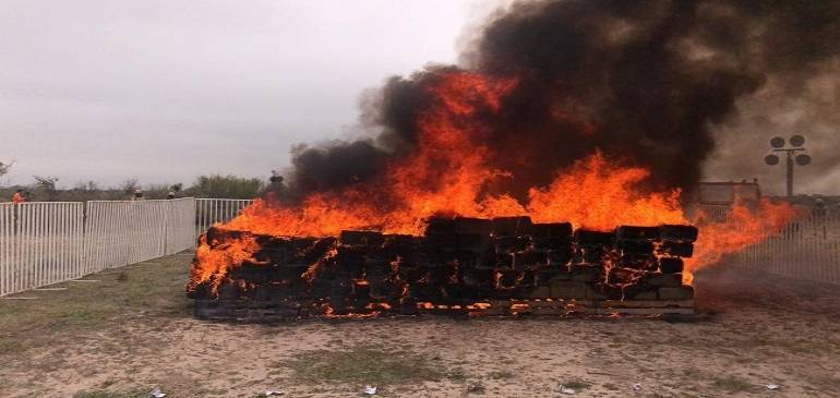 Incineran más de 120 kilos de diversos narcóticos en Yucatán