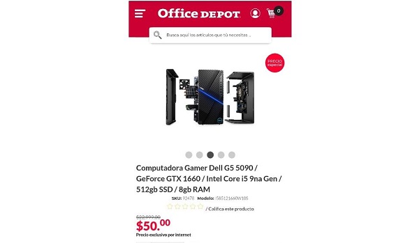 ¡Otra vez! Office Depot “rebaja” computadora de $22 mil a $50 por Buen Fin