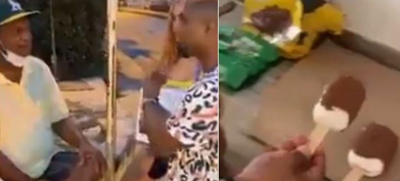 (VÍDEO) "Influencer" causa indignación al regalar paletas de jabón a abuelitos y gente pobre