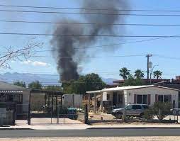 Avión militar se estrella al norte de Las Vegas en Estados Unidos