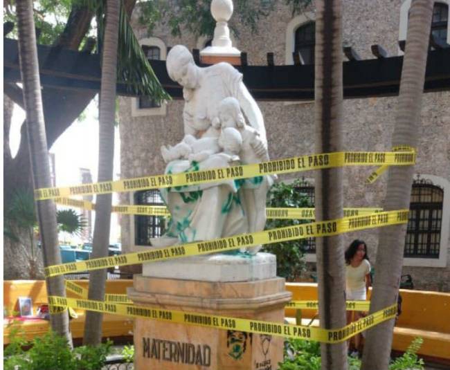 Inicia INAH restauración del monumento a la madre en Mérida