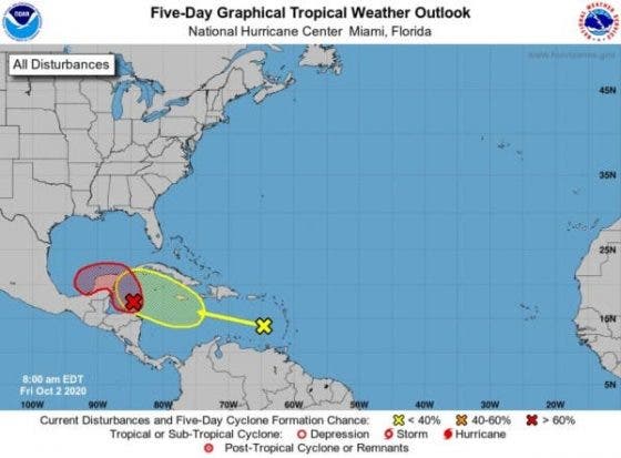 Doble amenaza ciclónica para la Península de Yucatán
