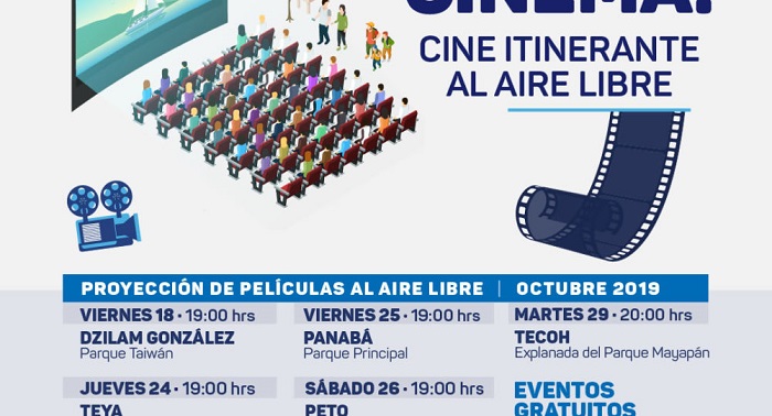 Yucatán: Noches de cine al aire libre llegan a más municipios