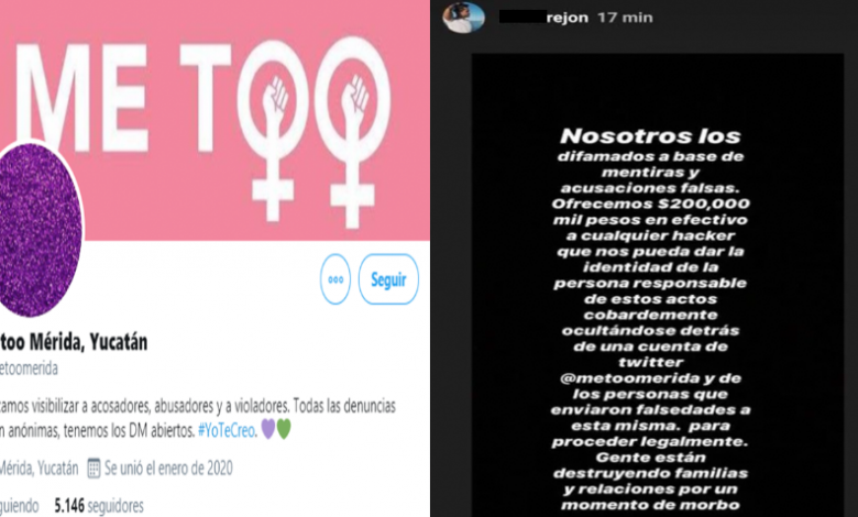 Eliminan de Twitter la cuenta de denuncias de acoso @metoomerida