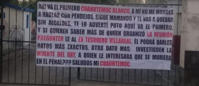 “Te vas a quedar sin alcaldes”: grupo criminal amenaza a Cuauhtémoc Blanco