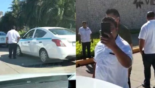 Playa del Carmen: Taxistas amenazan a conductor de Uber que dejó a dos turistas en hotel