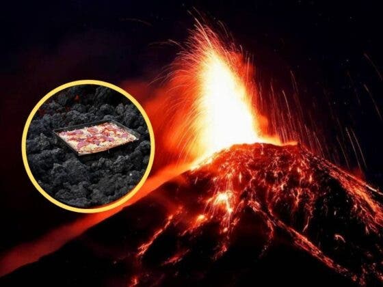 VIDEO: ¡Emprendedor! Hombre cocina pizzas en un volcán y atrae turistas