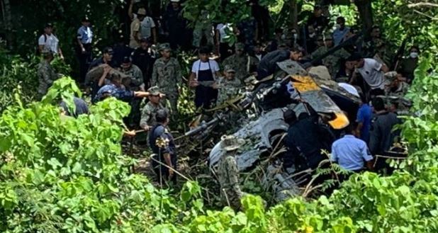 Se desploma helicóptero de la Marina en Tabasco: 3 muertos y 2 lesionados