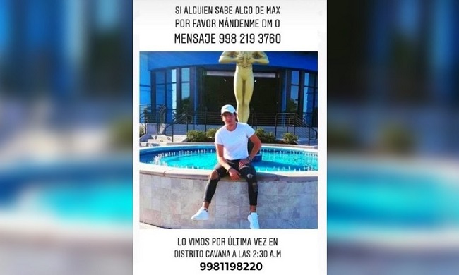 Otro joven se esfuma en un bar de Cancún