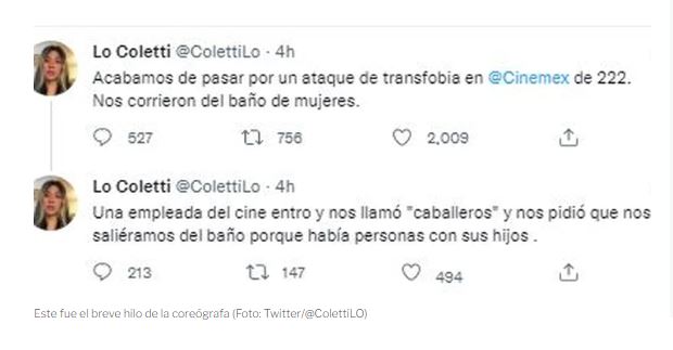 CDMX: "Mujer trans" se queja porque fue retirada de baño de mujeres en Cinemex