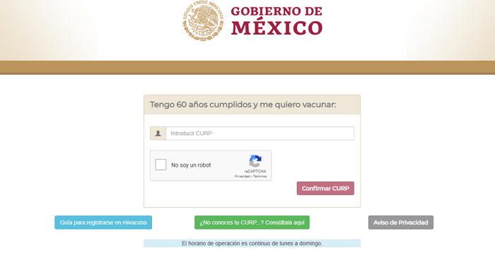 Ya se  puede acceder al registro de vacunación para adultos mayores