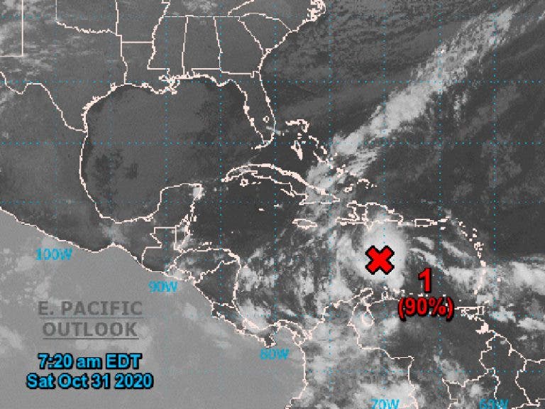 Tormenta tropical Eta podría formarse en las próximas horas en el Caribe