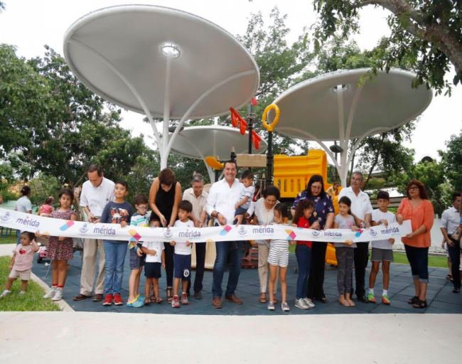 Mérida: Entregan nuevo parque diseñado con participación ciudadana