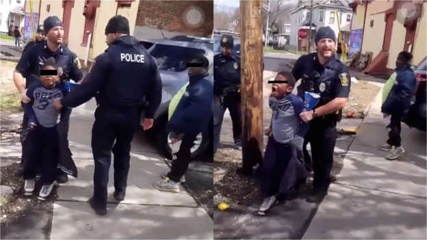 (VÍDEO) NY: Niño roba una bolsa de papas y los policías lo tratan como asesino