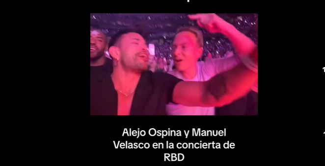 (VÍDEO) Captan a Manuel Velasco con actor de películas para adultos en concierto de RBD