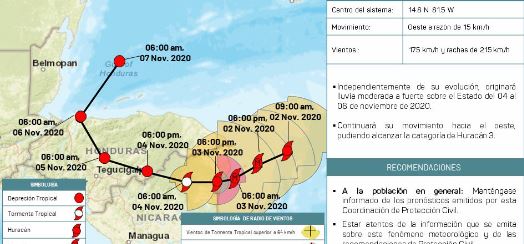 ETA se intensifica a huracán 2: su influencia traerá más lluvias a Yucatán