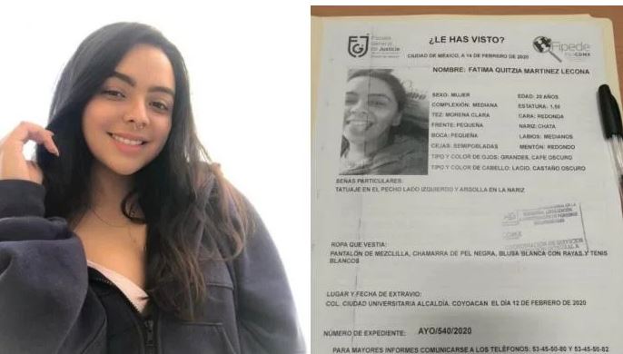 Aparece con vida estudiante de la UNAM desaparecida hace 5 días