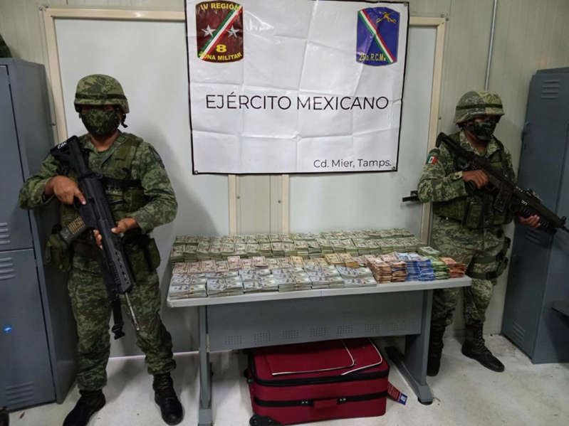 Ejército asegura más de $18 millones al narco