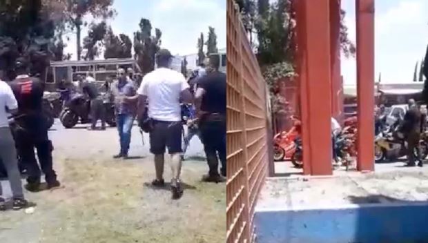 Rugen motos frente a ataúd de policía que quedó sin pie en la México-Cuernavaca