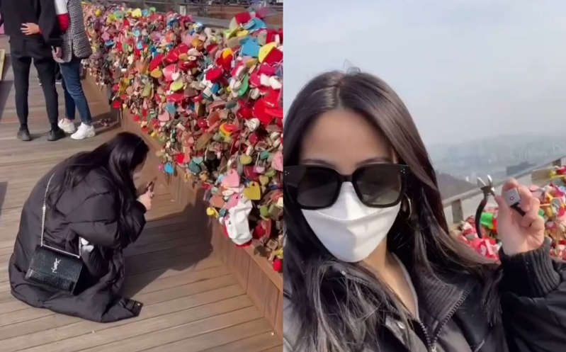 ¿Cerrando ciclos? Viaja 10 mil km para romper 'candado del amor' que puso en un puente con su ex