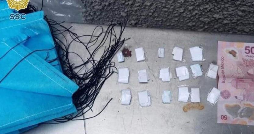 CDMX: "Negocio redondo": Vendía cubrebocas con cocaína