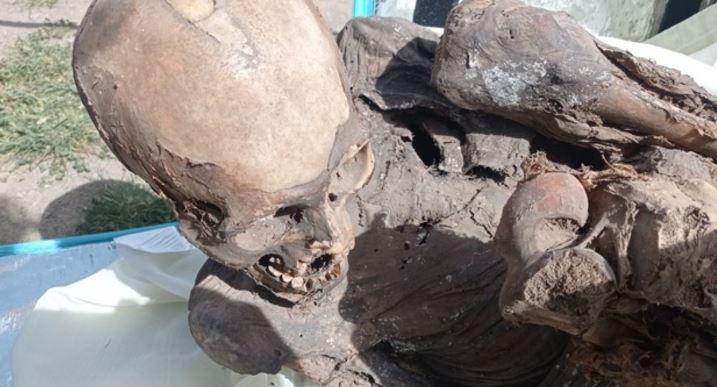 Perú: Hallan momia de 800 años en la mochila de un repartidor ¿Su novia espiritual?