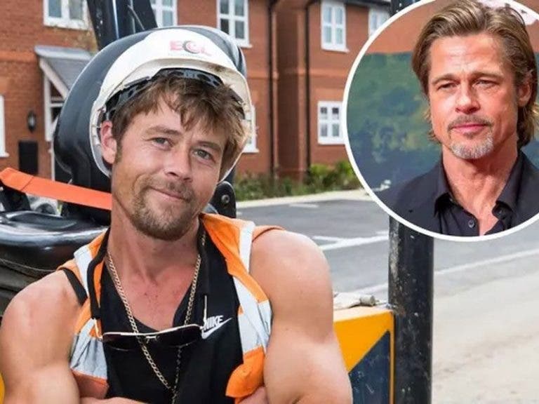 Doble de Brad Pitt es un albañil que cobra miles por evento