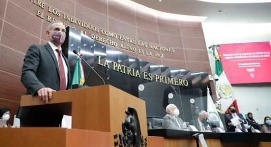 Suspenden comparecencia de Gatell en el Senado por protestas de oposición