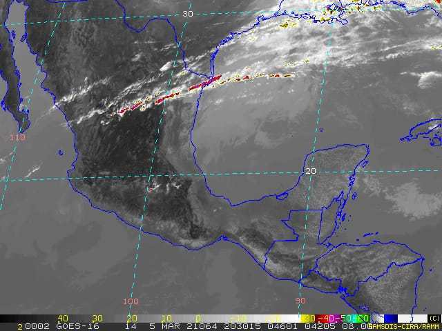Pronostican tormentas fuertes a causa del frente frío 40 en Yucatán