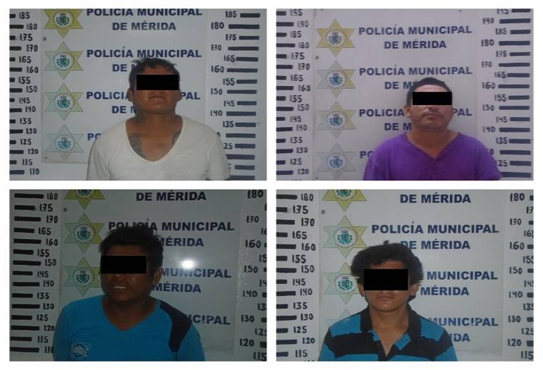 Robaron y se fueron a embriagar a un bar del centro de Mérida; ya están detenidos
