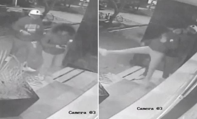 (VÍDEO) Ladrón aplica “llave china” a joven para robarle el celular