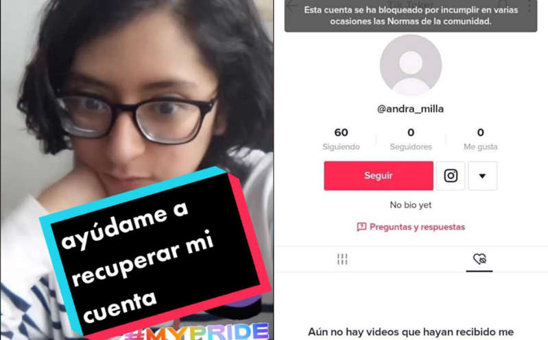 Banean a 'la compañere' de TikTok otra vez: "no infringí ninguna norma", dice