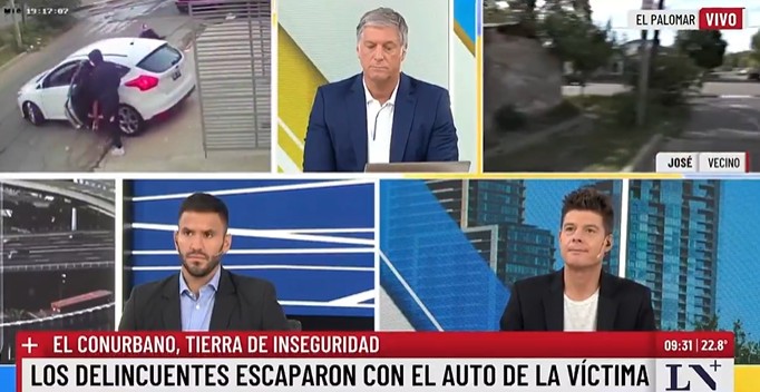 (VÍDEO) Captan asalto en vivo mientras reporteros cubrían otro delito