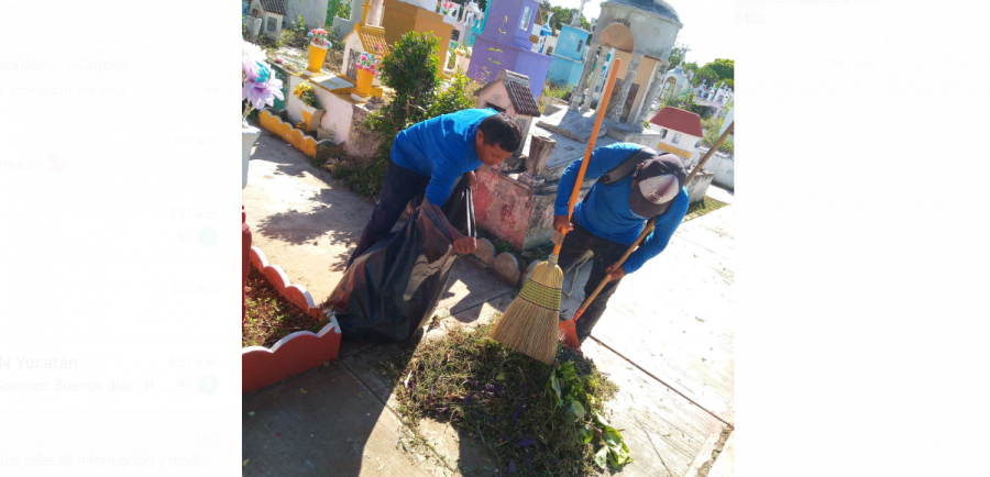 Panteones de Mérida listos para conmemorar a los fieles difuntos