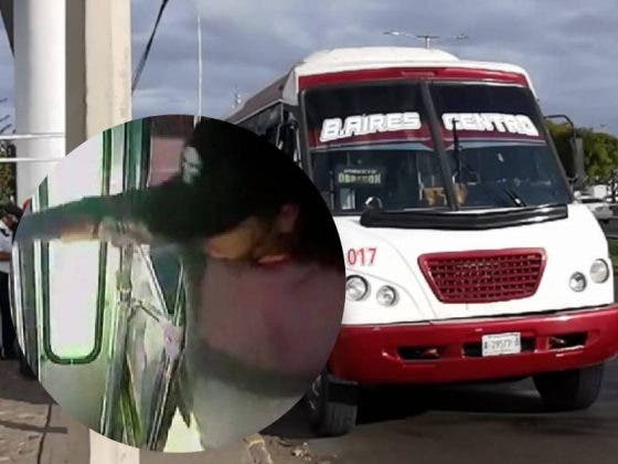 Sujeto acuchilla a su pareja en el transporte público