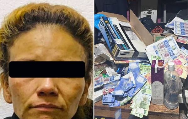 Hallan fábrica de billetes falsos en Ecatepec; detienen a una mujer