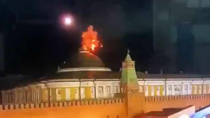 VIDEO: Drones atacan el Kremlin para, supuestamente, matar a Putin