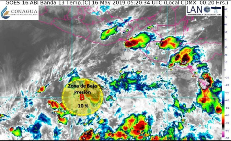 Monitorean posible formación de ciclón tropical en el Pacífico