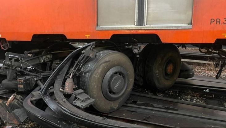 Metro de CDMX: Se descarrila en la Línea 3... Con todo y Guardia Nacional