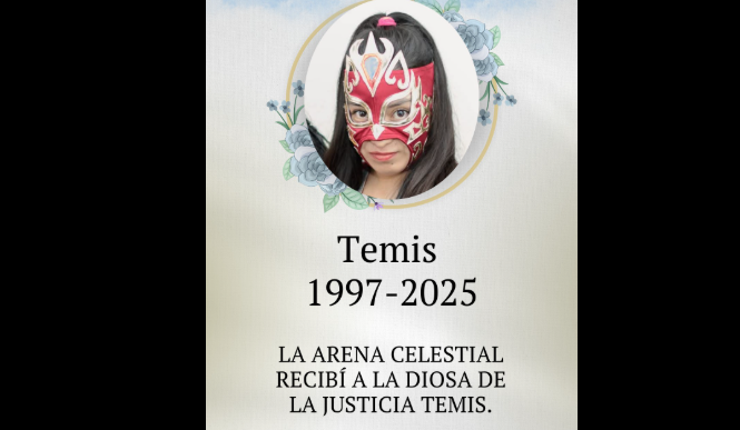 Luto en la lucha libre: Muere Temis, una luchadora mexicana de 28 años de edad