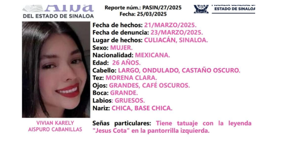 Identifican cuerpo de Vivian Karely, hallada muerta envuelta en plásticos en Sinaloa