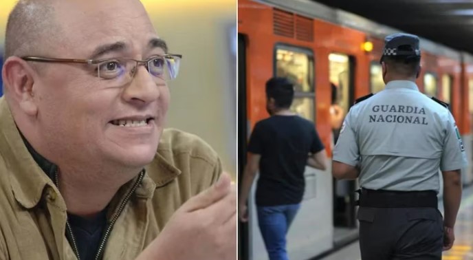 CDMX: La ácida crítica de Víctor Trujillo por Guardia Nacional en el Metro