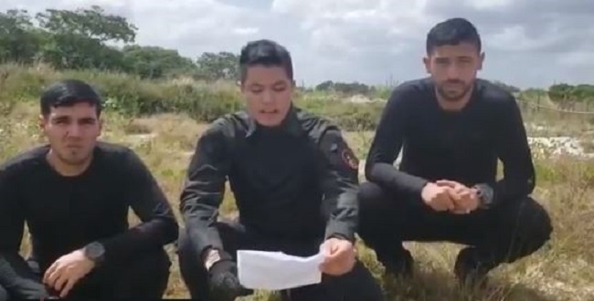 Tres militares anuncian en un vídeo una sublevación contra Nicolás Maduro