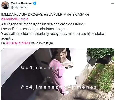 (VÍDEO) Supuesto dealer llevaba "droga" a Imelda Garza hasta la casa de Maribel Guardia