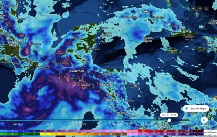 Posible formación de ciclón tropical dejaría lluvias en la Península de Yucatán