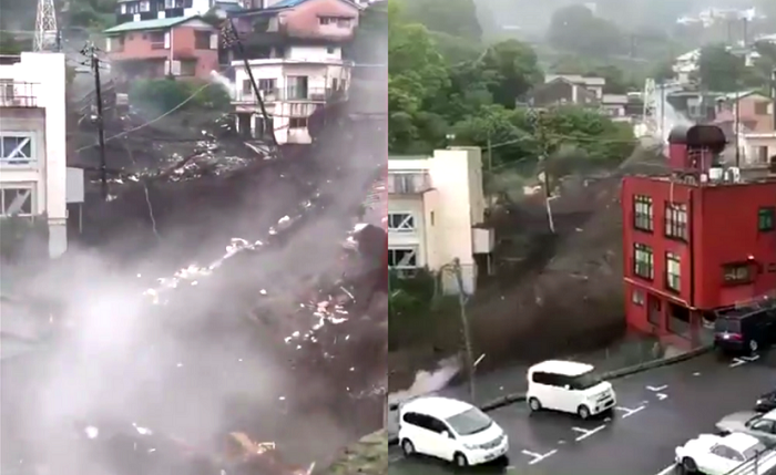 (VIDEO) Fuertes lluvias causan deslave en Japón; hay 20 desaparecidos