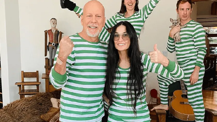 Demi Moore y Bruce Willis pasan juntos la cuarentena en familia