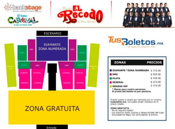 Carnaval de Mérida: Habrá zonas gratis para conciertos de El Recodo y Chayanne