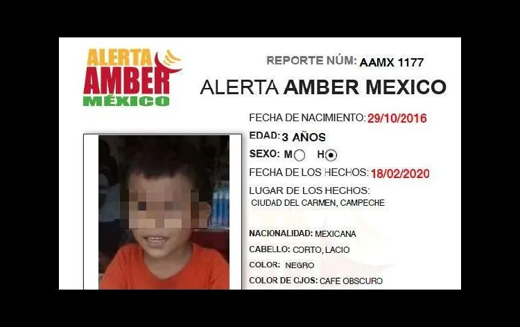 Hallan muerto a niño de 3 años de edad que desapareció en Campeche