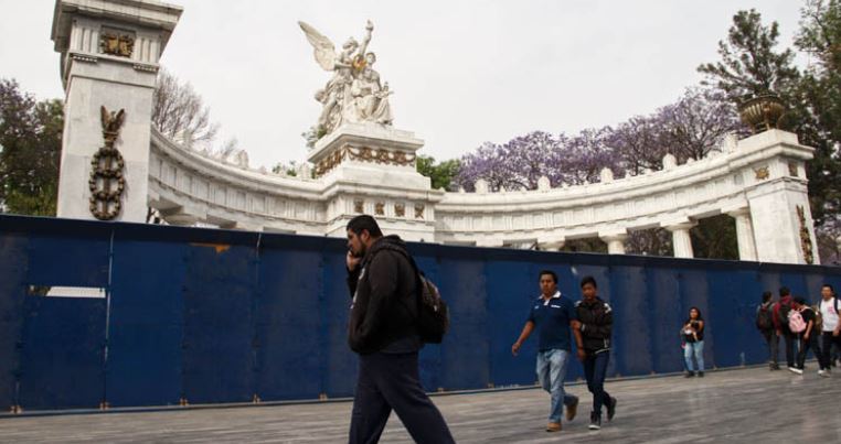 CDMX: Por marcha de este domingo 8, “blindan” monumentos